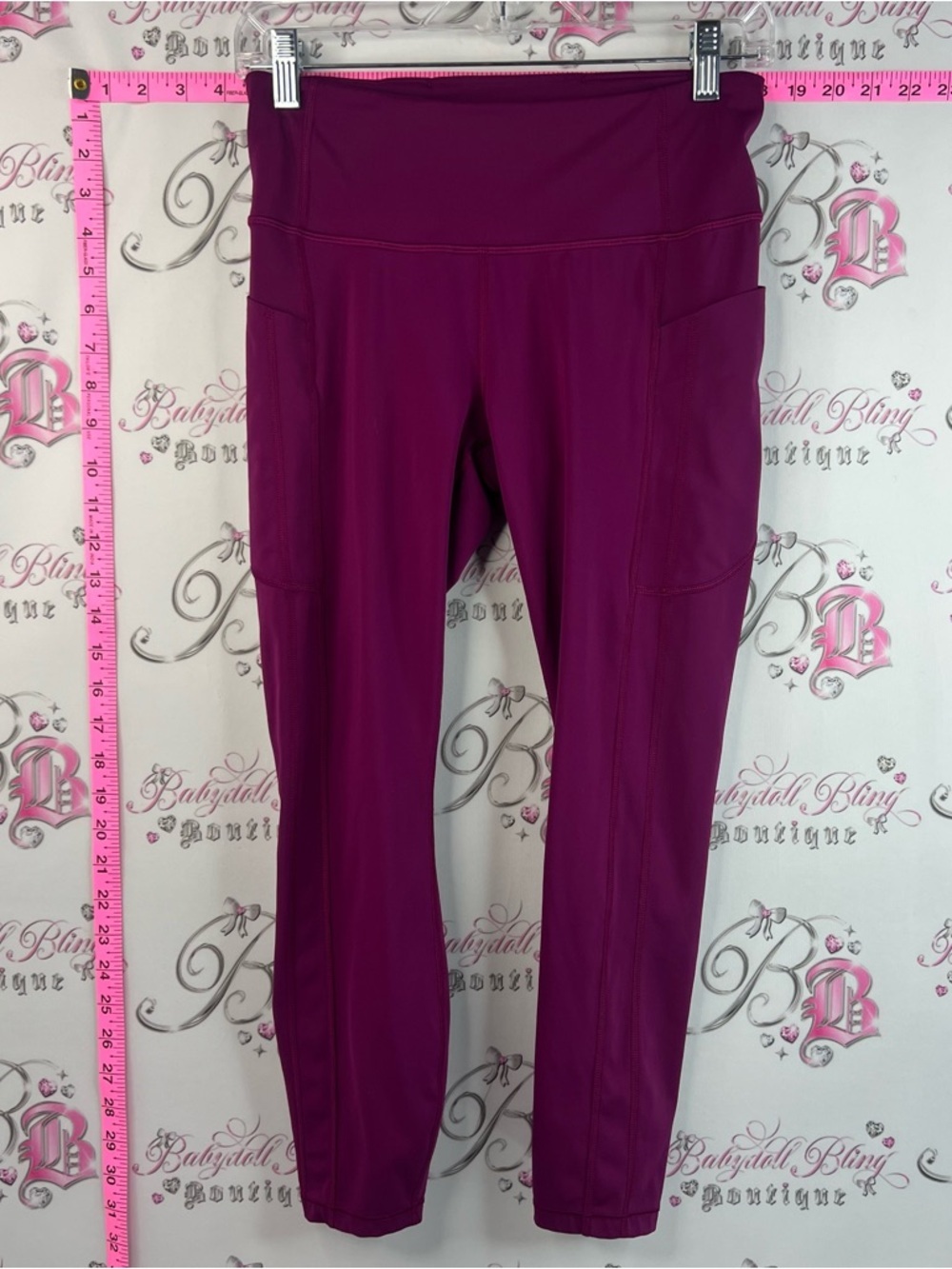 Athleta leggings tights ultimate stash High-Rise Pocket Leggings - Magenta Berry